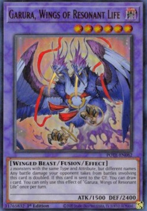 Garura, Wings of Resonant Life POTE-EN082 Ultra Rare Englisch