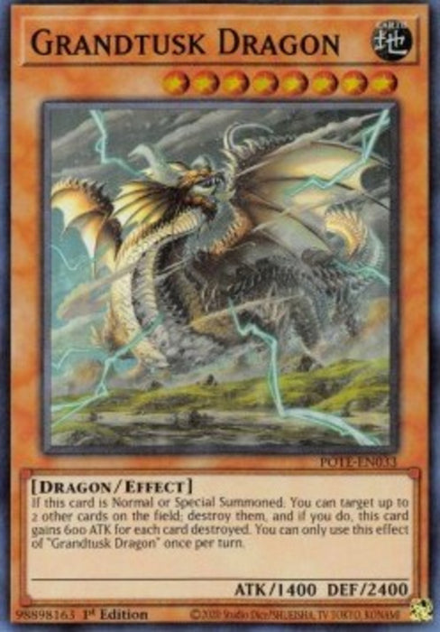 Grandtusk Dragon POTE-EN033 Super Rare Englisch