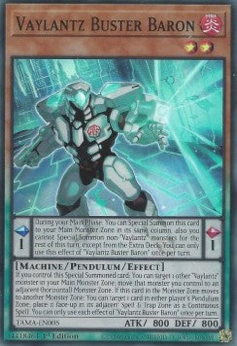 Vaylantz Buster Baron TAMA-EN005 Super Rare Englisch