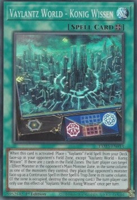 Vaylantz World - Konig Wissen TAMA-EN013 Super Rare Englisch