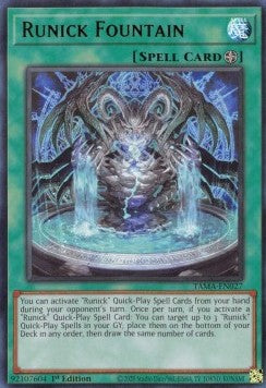 Runick Fountain (V.1) TAMA-EN027 Ultra Rare Amerikanisch