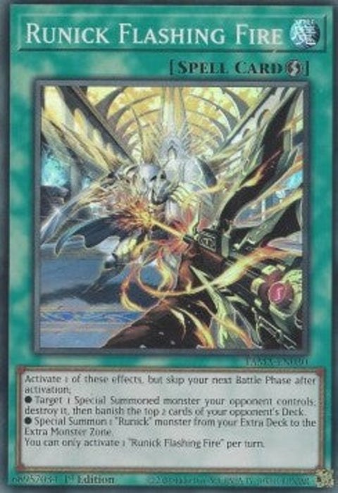 Runick Flashing Fire TAMA-EN030 Super Rare Englisch