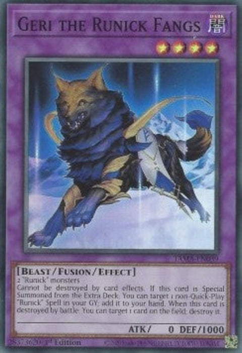 Geri the Runick Fangs TAMA-EN039 Super Rare Englisch