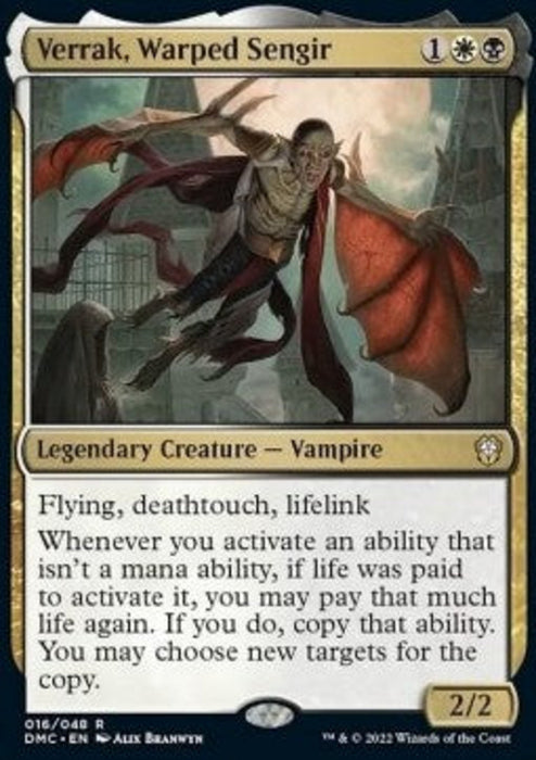 Verrak, Warped Sengir DMC-16 Rare Deutsch