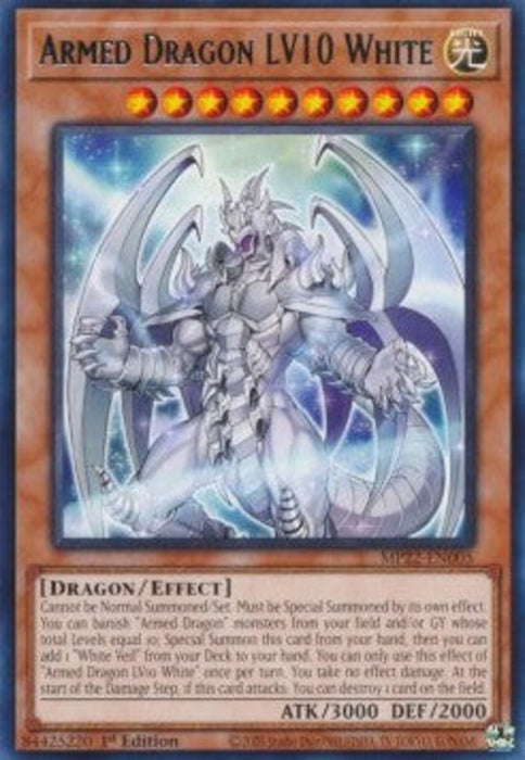 Armed Dragon LV10 White MP22-EN005 Rare Englisch