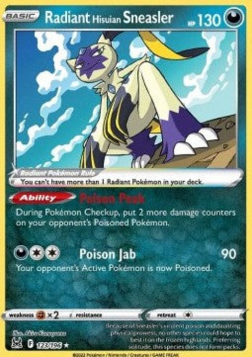 Radiant Hisuian Sneasler LOR-123 Ultra Rare Englisch
