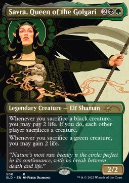 Savra, Queen of the Golgari SLDJS-500 Rare Englisch
