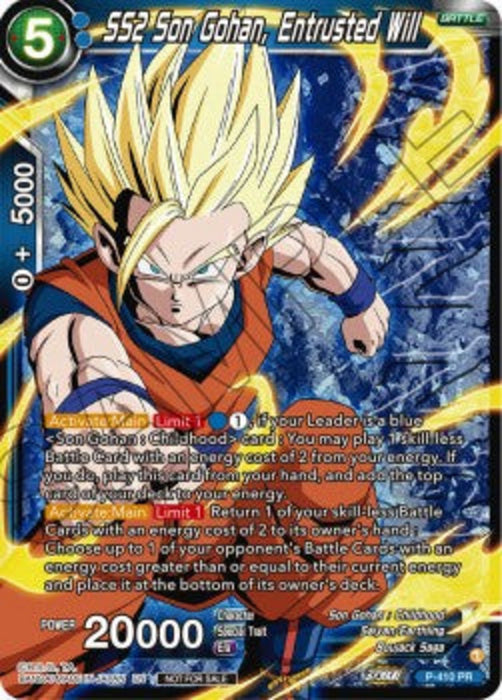 SS2 Son Gohan, Entrusted Will (V.1) P Promo Englisch