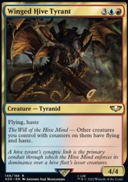 Winged Hive Tyrant 40K-148 Rare Englisch
