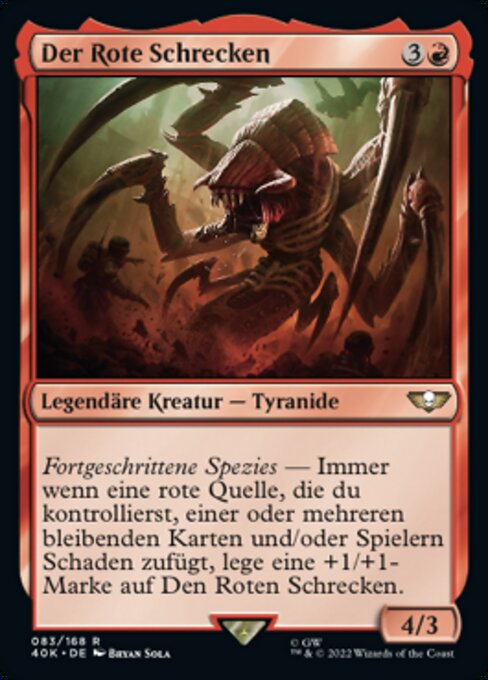 Der Rote Schrecken 40K-83 Rare Deutsch