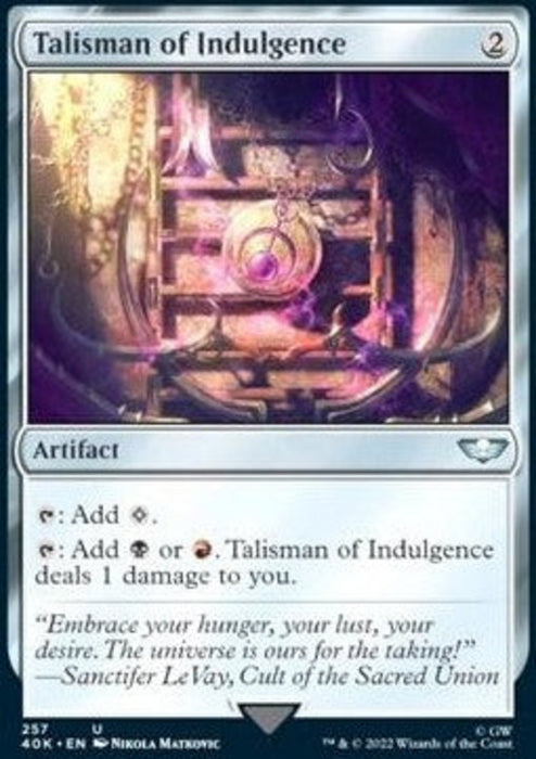 Talisman der Genusssucht 40K-257 Uncommon Deutsch
