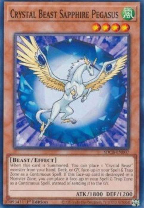 Crystal Beast Sapphire Pegasus SDCB-EN007 Common Englisch