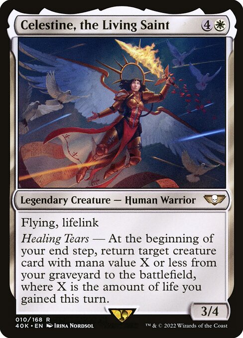 Celestine, the Living Saint 40K-10 Rare Englisch