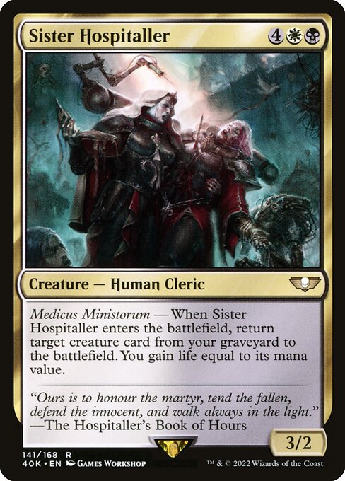 Sister Hospitaller 40K-141 Rare Englisch