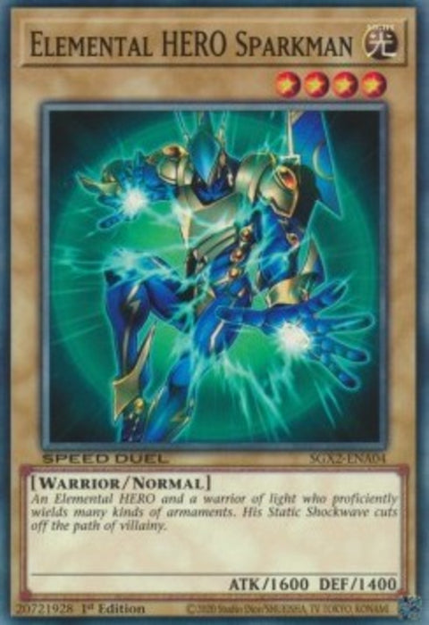 Elemental HERO Sparkman SGX2-ENA04 Common Englisch