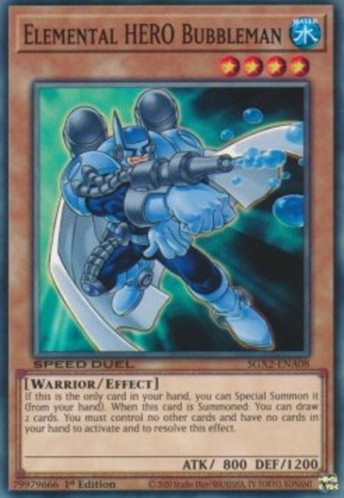 Elemental HERO Bubbleman (V.1) SGX2-ENA08 Common Englisch