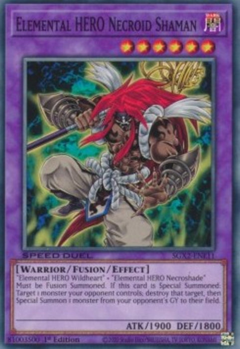 Elemental HERO Necroid Shaman SGX2-ENE11 Common Englisch