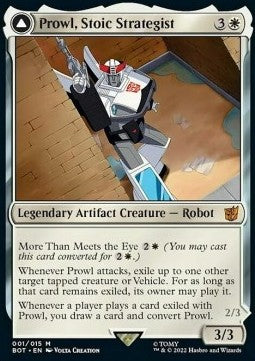 Prowl, Stoic Strategist // Prowl, Pursuit Vehicle (V.1) BOT-1 Mythic Deutsch
