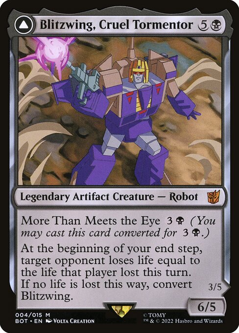 Magic: Blitzwing, Cruel Tormentor // Blitzwing, Adaptive Assailant
