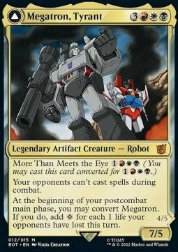 Megatron, Tyrant // Megatron, Destructive Force (V.1) BOT-12 Mythic Englisch