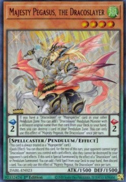 Majesty Pegasus, the Dracoslayer DABL-EN023 Ultra Rare Englisch