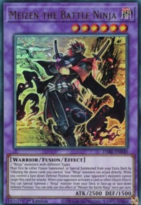Meizen the Battle Ninja DABL-EN040 Ultra Rare Englisch