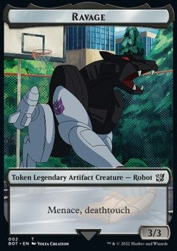 Ravage Token (Black 3/3) BOT-T02 Token Englisch