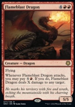 Flammenstoß-Drache GN3-77 Rare Deutsch