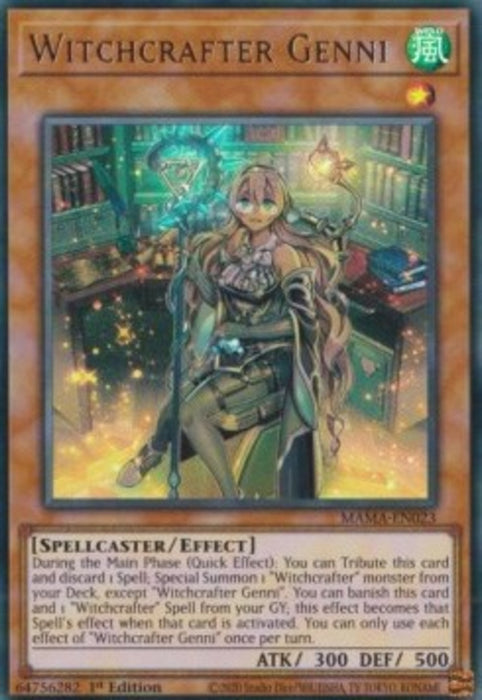 Witchcrafter Genni MAMA-EN023 Ultra Rare Englisch