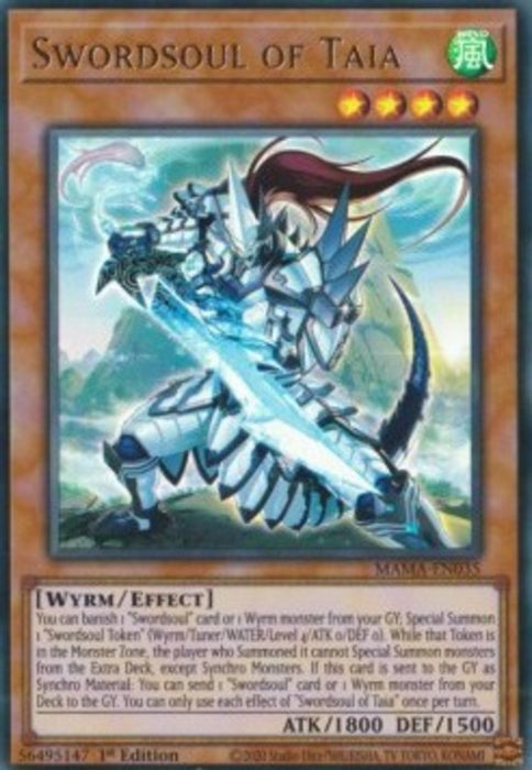 Swordsoul of Taia MAMA-EN035 Ultra Rare Englisch