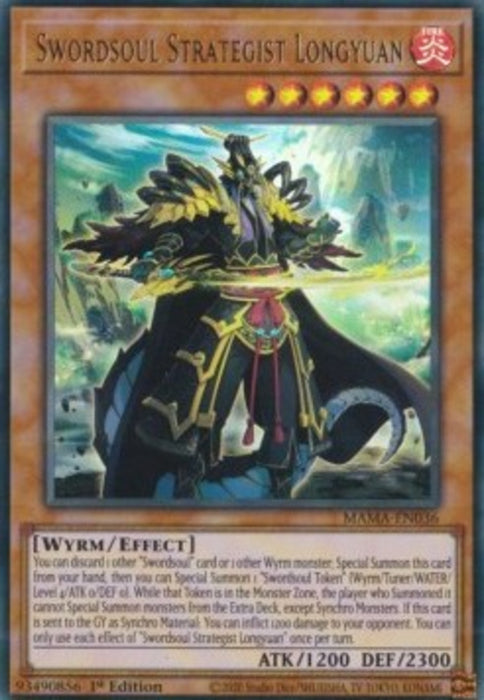 Swordsoul Strategist Longyuan MAMA-EN036 Ultra Rare Englisch