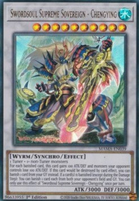 Swordsoul Supreme Sovereign - Chengying MAMA-EN039 Ultra Rare Englisch