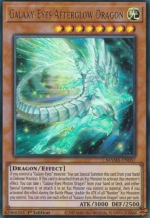 Galaxy-Eyes Afterglow Dragon MAMA-EN057 Ultra Rare Englisch
