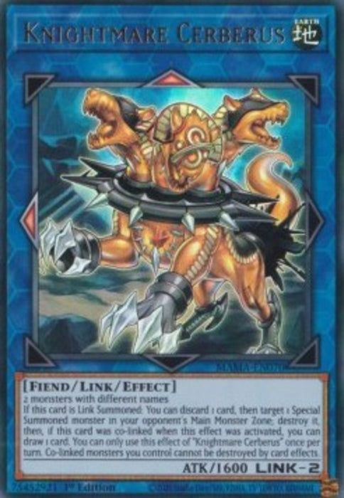 Knightmare Cerberus MAMA-EN070 Ultra Rare Englisch
