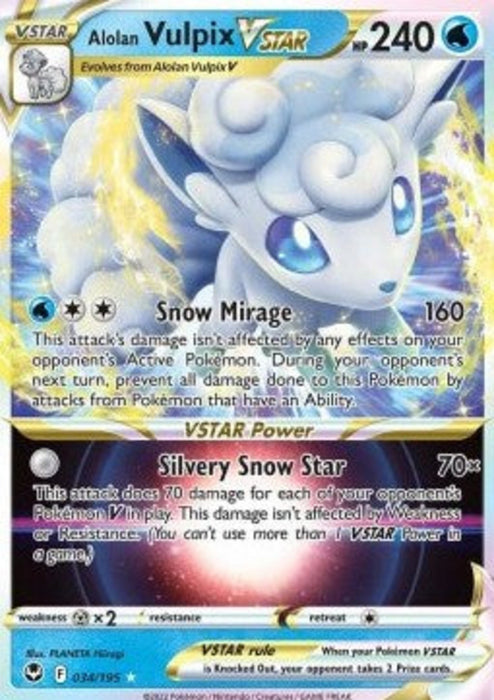Alolan Vulpix VSTAR SIT-034 Ultra Rare Englisch