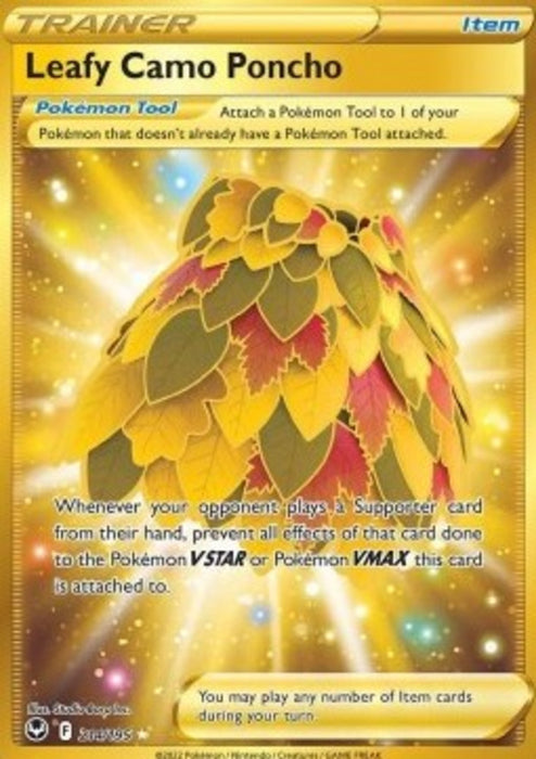 Leafy Camo Poncho SIT-214 Secret Rare Englisch