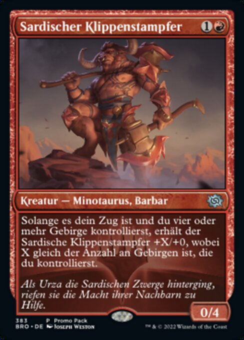 Sardian Cliffstomper PBRO-383 Uncommon Deutsch