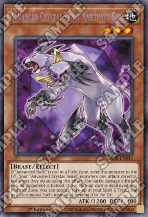 Advanced Crystal Beast Amethyst Cat BLCR-EN011 Secret Rare Englisch