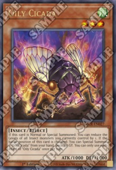 Oily Cicada BLCR-EN027 Ultra Rare Englisch