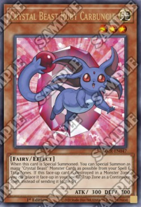 Crystal Beast Ruby Carbuncle BLCR-EN047 Ultra Rare Englisch