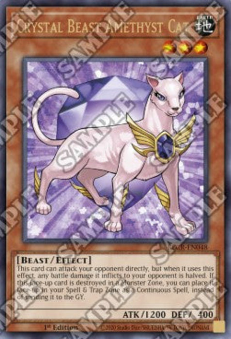 Crystal Beast Amethyst Cat BLCR-EN048 Ultra Rare Englisch