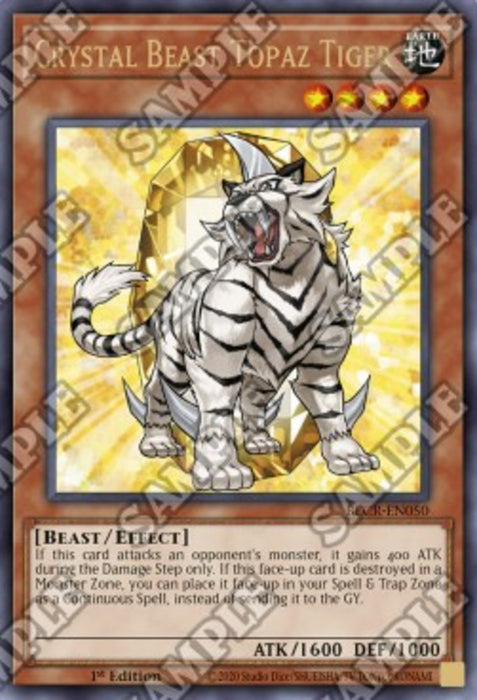 Crystal Beast Topaz Tiger BLCR-EN050 Ultra Rare Englisch