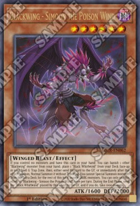 Blackwing - Simoon the Poison Wind BLCR-EN062 Ultra Rare Englisch