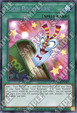 Toon Bookmark BLCR-EN067 Secret Rare Englisch