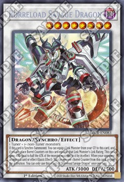 Borreload Savage Dragon (V.1) BLCR-EN083 Secret Rare Amerikanisch