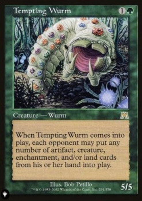 Tempting Wurm ZNL-291 Rare Englisch
