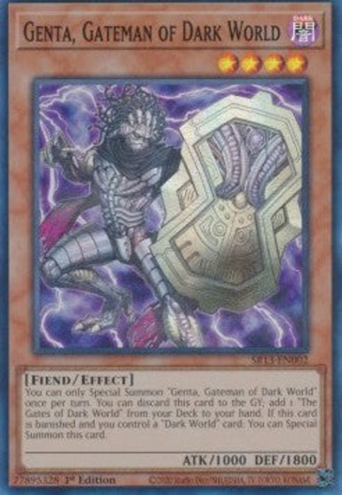 Genta, Gateman of Dark World SR13-EN002 Super Rare Englisch