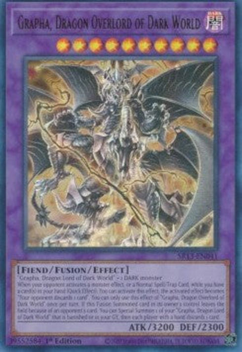 Grapha, Dragon Overlord of Dark World SR13-EN041 Ultra Rare Englisch