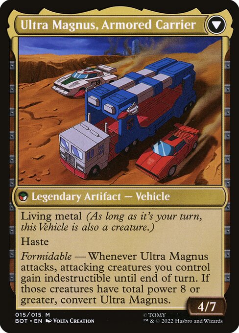 Ultra Magnus, Tactician // Ultra Magnus, Armored Carrier - Back Face
