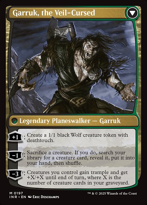 Garruk Relentless // Garruk, the Veil-Cursed - Back Face